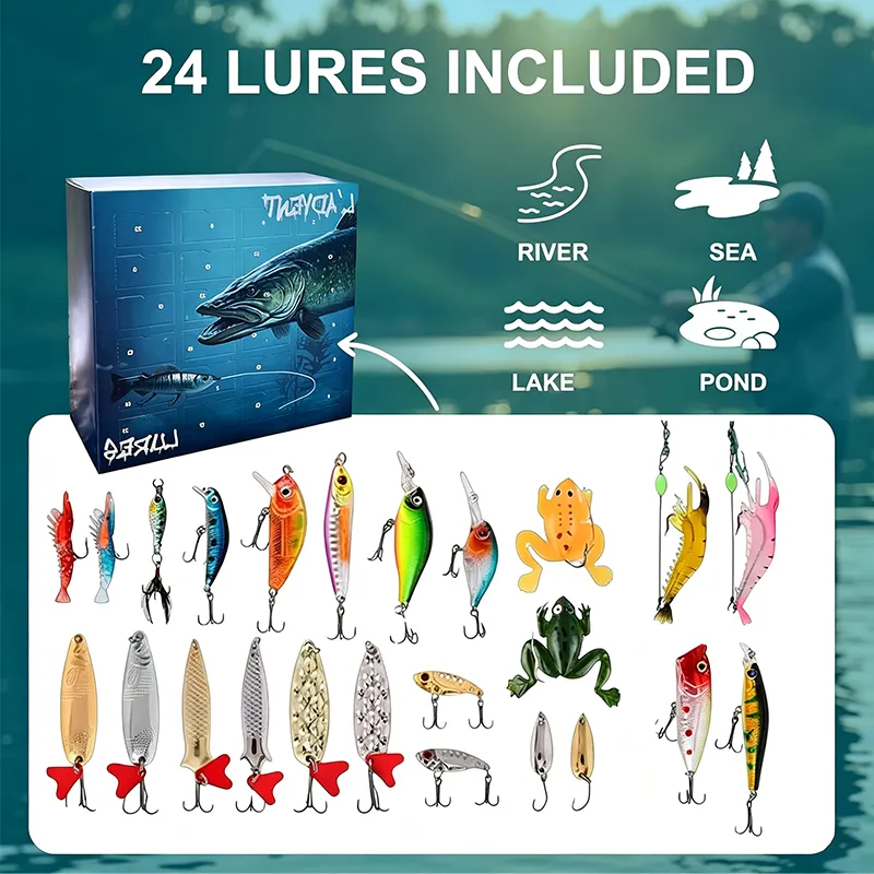 Angler’s Advent Calendar – 24 Fishing Lure Surprises