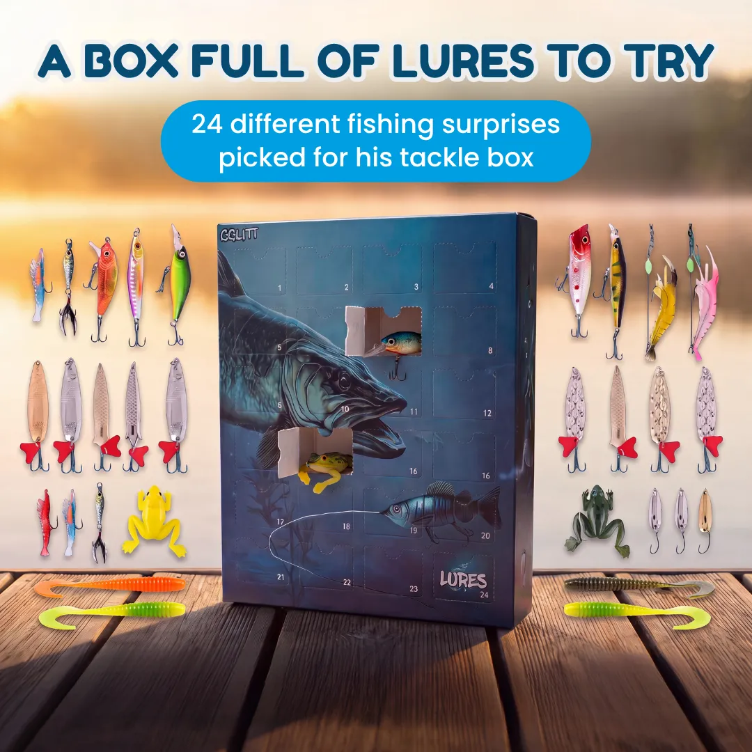 Angler’s Advent Calendar – 24 Fishing Lure Surprises