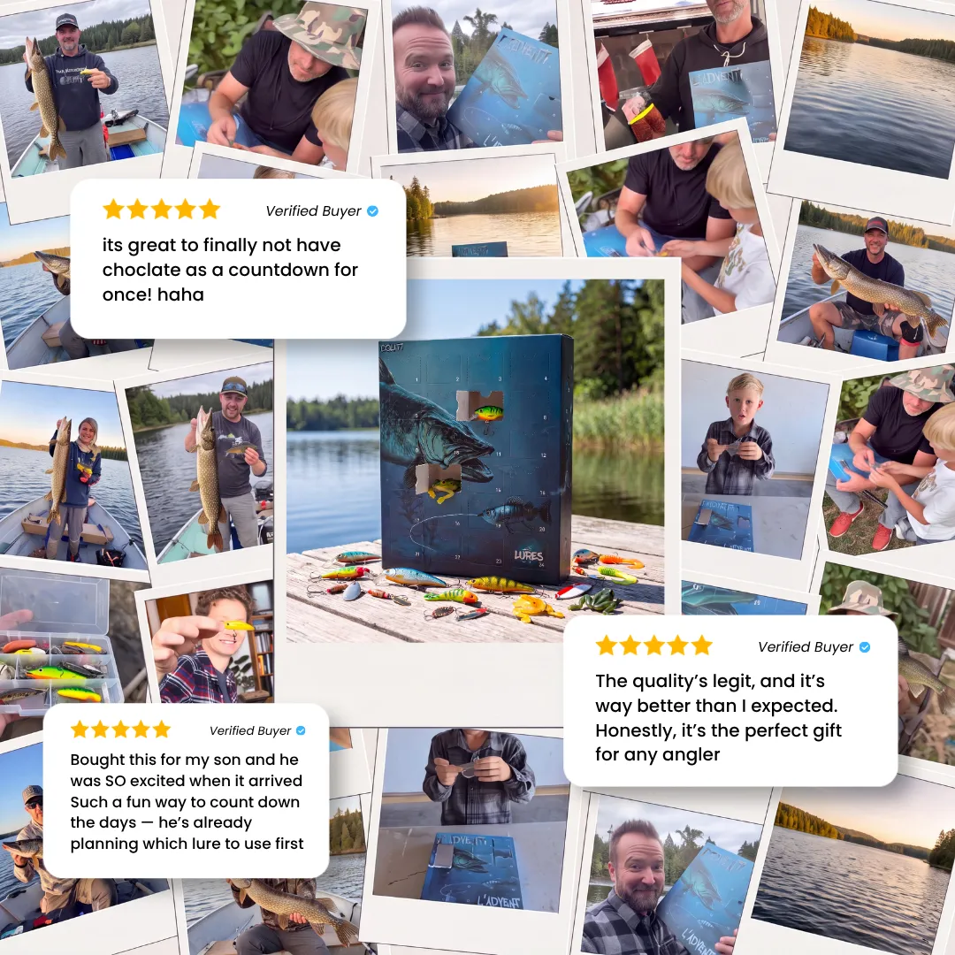 Angler’s Advent Calendar – 24 Fishing Lure Surprises